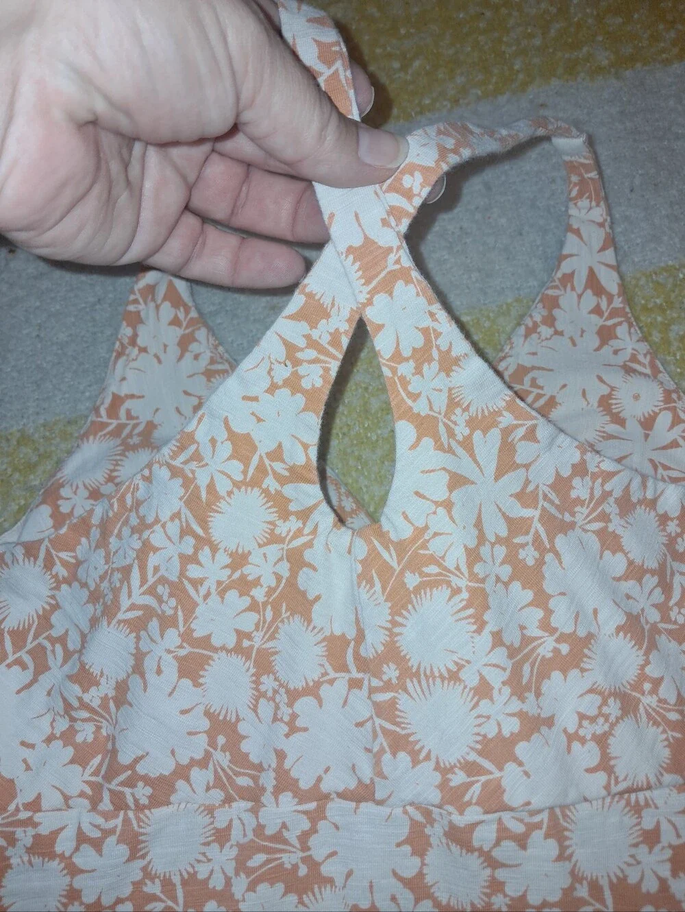 Patagonia brand Women's size small floral print, organic cotton blend dress - Picture 5 of 7